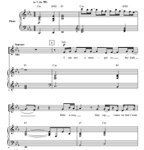 商品为SAB 三声部合唱线谱 This Is Me 赫夫版 混声合唱线谱 有试听-云音圈