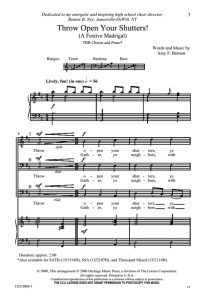 商品为TBB 三声部合唱线谱 Throw Open Your Shutters  男声合唱谱 有试听-云音圈