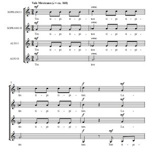 商品为SSAA 四声部合唱线谱 Tipitin 阿卡贝拉 童声女声无伴奏合唱谱 有试听-云音圈