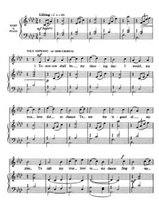 商品为SSA 三声部合唱线谱 Tomorrow Shall Be My Dancing Day 约翰.鲁特版  童声女声合唱+钢琴谱 有试听-云音圈