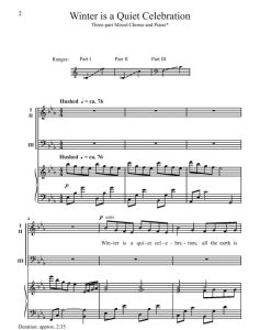 商品为合唱伴奏音频mp3 Winter Is A Quiet Celebration 合唱伴奏音频 有试听-云音圈