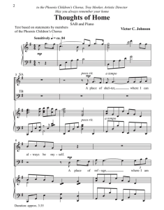 商品为合唱线谱 乡思 Thoughts of Home 约翰逊版 三声部混声合唱SAB+钢琴  有试听-云音圈