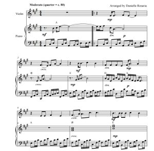 乡村小路引我回家 take me home country roads 小提琴钢琴总谱+分谱  有试听-云音圈