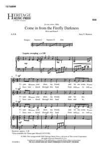 商品为SSA 三声部合唱线谱 从萤火虫的黑暗里进来 童声女声合唱谱 有试听-云音圈