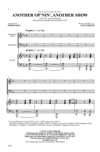 商品为SAB 三声部合唱线谱 刁蛮公主 Another Op'nin', Another Show 混声合唱谱 有试听-云音圈