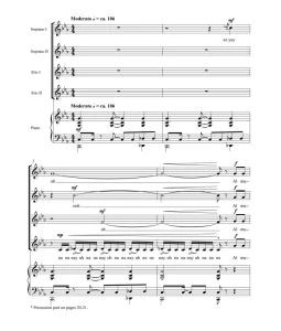 商品为SSAA 四声部合唱线谱 创造的魔法 Sih'r Khalaq  童声女声合唱+钢琴谱 打击乐伴奏 有试听-云音圈