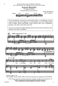 商品为SAB 三声部合唱线谱 北极光 Aurora Borealis 混声合唱谱 有试听-云音圈