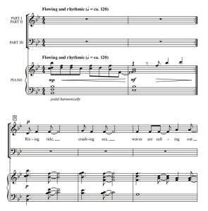 商品为SAB 三声部合唱线谱 回到大海去 Come Back to the Sea 瓦戈纳版 混声合唱谱 有试听-云音圈