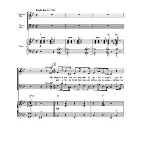 商品为SATB 四声部合唱线谱 奇妙小镇 错音雷格 The Wrong Note Rag 洛耶斯基版 混声合唱谱 有试听-云音圈