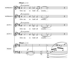 商品为合唱线谱 宇宙之声 四声部童声女声合唱SSAA+钢琴  有试听-云音圈