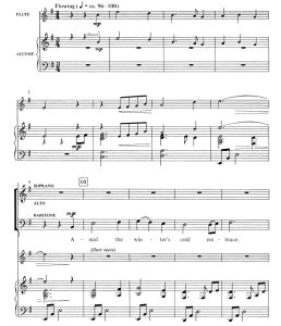 商品为SAB 三声部合唱线谱 将临颂歌 Carol for Advent 贝西格版 混声合唱谱 有试听-云音圈