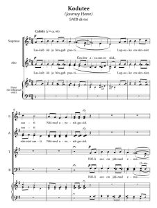 商品为SATB 四声部合唱线谱 归乡 Kodutee 阿卡贝拉  无伴奏混声合唱谱 有试听-云音圈