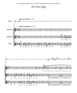 商品为合唱伴奏音频mp3 当你歌唱时 As You Sing 奎特尔版 合唱伴奏音频 有试听-云音圈