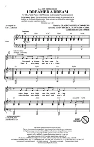 商品为SSA 三声部合唱线谱 悲惨世界 I Dreamed A Dream  童声女声合唱谱 有试听-云音圈