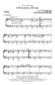 商品为伴奏分谱 悲惨世界 I Dreamed A Dream 合唱伴奏分谱 有试听-云音圈