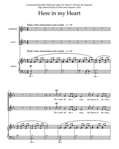 商品为合唱线谱 我心里的地方 Here In My Heart 奎特尔版 四声部童声女声合唱SSAA+钢琴  有试听-云音圈