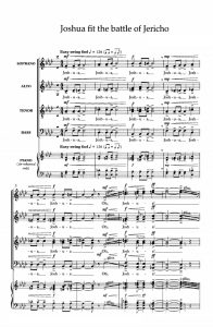 商品为SATB 四声部合唱线谱 杰里科之役 巴奈特版 阿卡贝拉  无伴奏混声合唱谱 有试听-云音圈