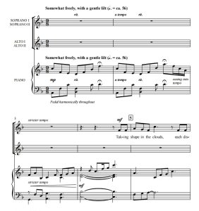 商品为SSAA 四声部合唱线谱 沉迷 Spellbound 兰茨版  童声女声合唱谱 有试听-云音圈