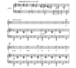 商品为SATB 四声部合唱线谱 湖 The Lake 阿特豪斯版 混声合唱+钢琴谱 有试听-云音圈