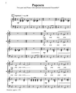 商品为伴奏总谱 爆米花 海斯版 合唱总谱 有试听-云音圈