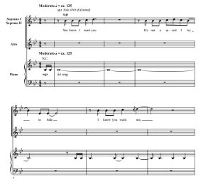 商品为SSA 三声部合唱线谱 爱乐之城 City of Stars 爱默生版 童声女声合唱谱 有试听-云音圈