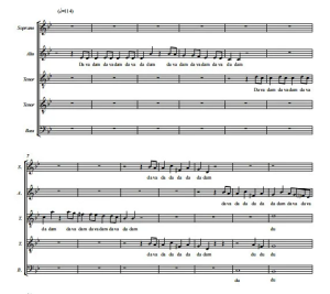 商品为合唱线谱 真实之声 Gee! Mine or Mozart's 阿卡贝拉 SATTB 五声部无伴奏混声合唱  有试听-云音圈