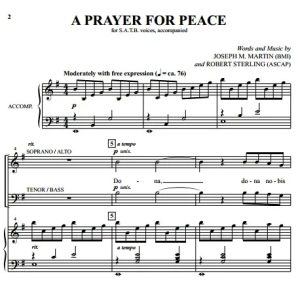 商品为合唱伴奏音频mp3 祈祷和平 A Prayer For Peace 斯特林版 合唱伴奏音频 有试听-云音圈
