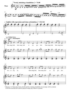 商品为合唱伴奏音频mp3 蜂鸟与野蜂 Hummingbird and Bumblebee 合唱伴奏音频 有试听-云音圈