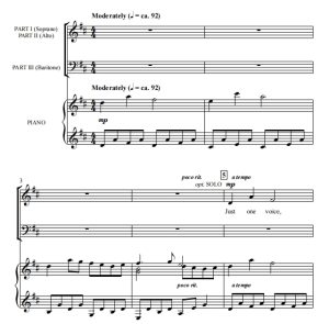 商品为SAB 三声部合唱线谱 让世界充满音乐 Fill the World with Music 瓦戈纳版 混声合唱谱 有试听-云音圈