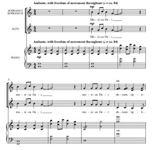 商品为SSA 三声部合唱线谱 让你的生活充满音乐 Fill Your Life with Music 童声女声合唱谱 有试听-云音圈