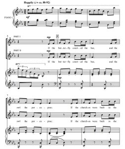 商品为SA 二声部合唱线谱 颠倒的世界 Topsy-Turvy World  童声女声合唱+钢琴谱 有试听-云音圈