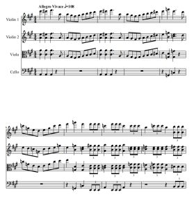 蝙蝠序曲 Die Fledermaus 弦乐四重奏总谱+分谱  有试听-云音圈