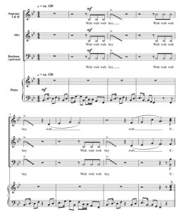 商品为SSA 三声部合唱线谱 Eneza Upendo 帕普里斯版 童声女声合唱谱 有试听-云音圈