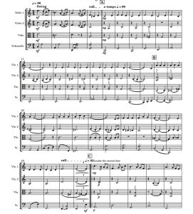 Fly Me to the Moon 弦乐四重奏 总谱+分谱  有试听-云音圈