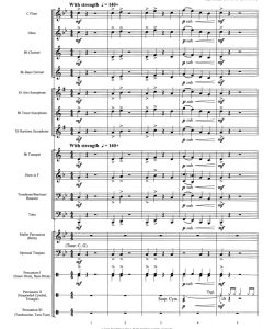 G音的力量 G-force five 0.5级 交响管乐总谱+分谱 有试听-云音圈