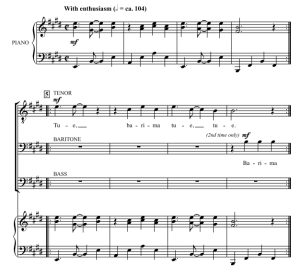 商品为TBB 三声部合唱线谱 Tue Tue 非洲民歌 格雷版 男声合唱谱 有试听-云音圈