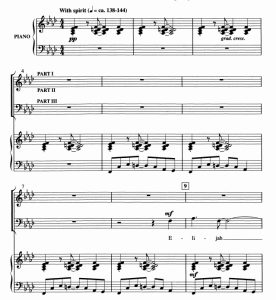 商品为SAB 三声部合唱线谱 以利亚和约书亚 Elijah and Joshua 阿尔布雷克特版 经典灵歌  混声合唱谱 有试听-云音圈