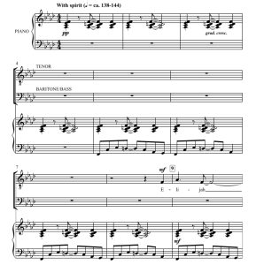 商品为TBB 三声部合唱线谱 以利亚和约书亚 Elijah and Joshua 阿尔布雷克特版 经典灵歌 男声合唱谱 有试听-云音圈