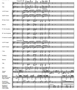 凤凰序曲 2.5级 交响管乐总谱+分谱 有试听-云音圈