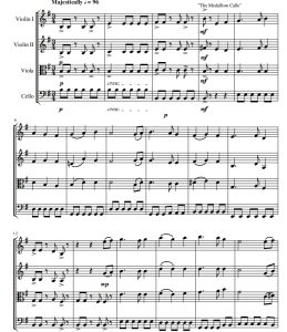 加勒比海盗 Pirates of the Caribbean 弦乐四重奏 总谱+分谱  有试听-云音圈