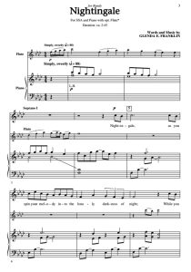 商品为合唱伴奏音频mp3 夜莺 Nightingale 富兰克林版 合唱伴奏音频 有试听-云音圈