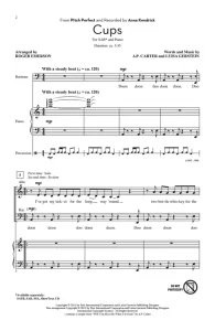 商品为SAB 三声部合唱线谱 完美音调 杯子歌 Cups 爱默生版 混声流行合唱谱 有试听-云音圈