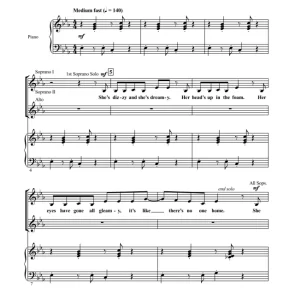 商品为合唱伴奏音频mp3 小美人鱼 She's In Love 洛耶斯基版 合唱伴奏音频 有试听-云音圈