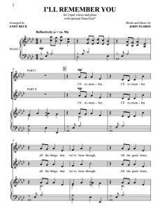 商品为合唱伴奏音频mp3 我会记得你 I'll Remember You 贝克版 合唱伴奏音频 有试听-云音圈