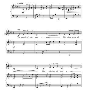 商品为SA 二声部合唱线谱 我相信 I Believe 富兰克林版  童声女声合唱+钢琴谱 有试听-云音圈