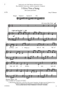 商品为合唱伴奏音频mp3 我给你一首歌 I Give You A Song 贝尔农版 合唱伴奏音频 有试听-云音圈