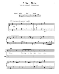 商品为合唱伴奏音频mp3 星夜 A Starry Night 莱特福特版 合唱伴奏音频 有试听-云音圈