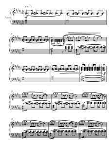 最后一吻 One Last Kiss 钢琴独奏 有试听-云音圈