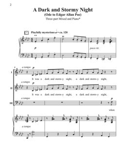 商品为合唱伴奏音频mp3 月黑风高的夜晚 A Dark and Stormy Night 布罗斯版 合唱伴奏音频 有试听-云音圈