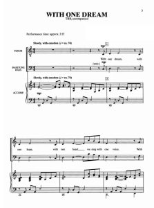 商品为TTB 三声部合唱线谱 有一个梦 With One Dream 男声合唱+钢琴谱 有试听-云音圈